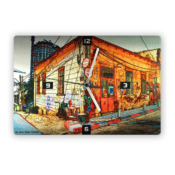 Wall Clock - Neve Tzedek Tel Aviv - 15 - Ofek Wertman tel aviv souvenirs Gift shop