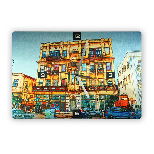 Wall Clock - Herzl Street Tel Aviv 1 - Ofek Wertman tel aviv souvenirs Gift shop