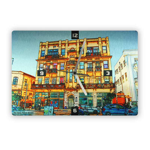 Wall Clock - Herzl Street Tel Aviv 1 - Ofek Wertman tel aviv souvenirs Gift shop