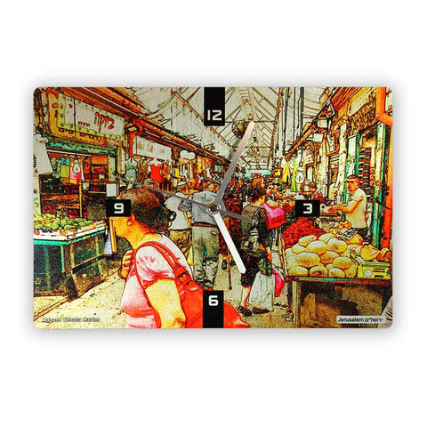 Mahane Yehuda Market Wall Clock - 2 - Ofek Wertman tel aviv souvenirs Gift shop