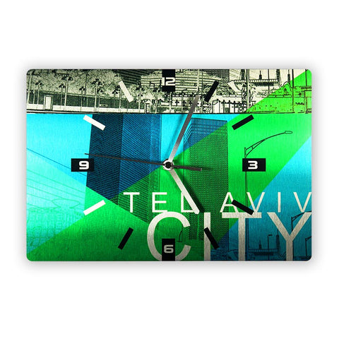 Tel Aviv City Wall Clock - 1 - Ofek Wertman tel aviv souvenirs Gift shop