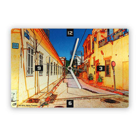 Wall Clock - Neve Tzedek Tel Aviv - 3 - Ofek Wertman tel aviv souvenirs Gift shop