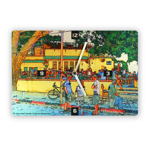 Wall Clock - Suzana Restaurant, Tel Aviv - Neve Tzedek Tel Aviv - 4 - Ofek Wertman tel aviv souvenirs Gift shop
