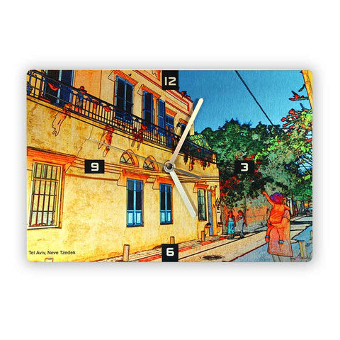 Wall Clock - Neve Tzedek Tel Aviv - 5 - Ofek Wertman tel aviv souvenirs Gift shop