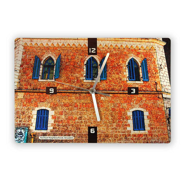 Wall Clock - Nahlaot neighborhood (NACHLAOT) Jerusalem 1 - Ofek Wertman tel aviv souvenirs Gift shop