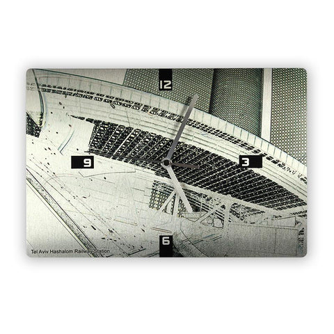 Wall Clock - Tel Aviv Hashalom Railway Station - Ofek Wertman tel aviv souvenirs Gift shop