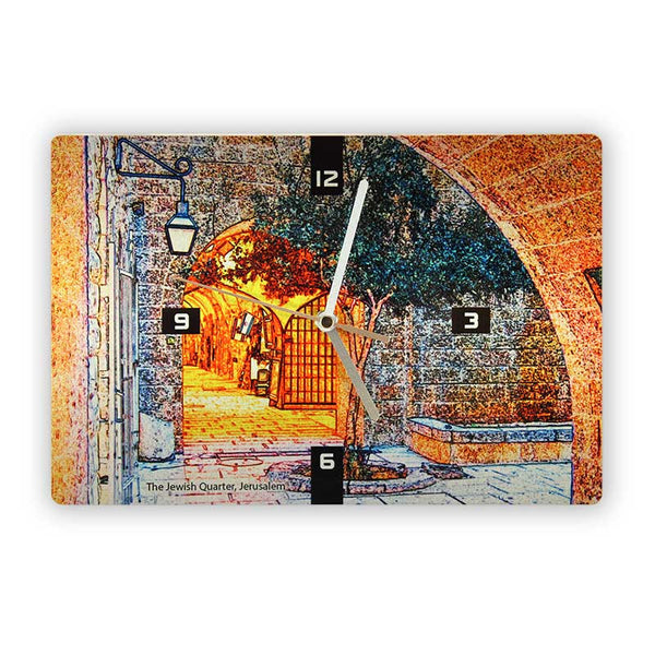 Wall Clock - Jewish Quarter (Jerusalem) 2 - Ofek Wertman tel aviv souvenirs Gift shop