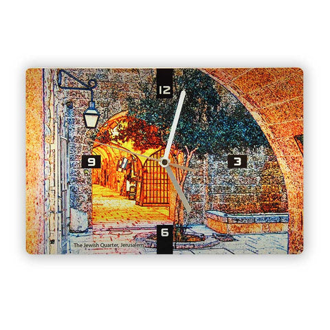 Wall Clock - Jewish Quarter (Jerusalem) 2 - Ofek Wertman tel aviv souvenirs Gift shop