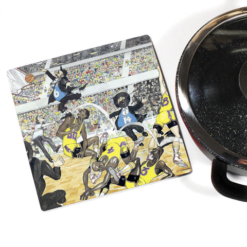 Martin Holt Basketball Wooden Trivet