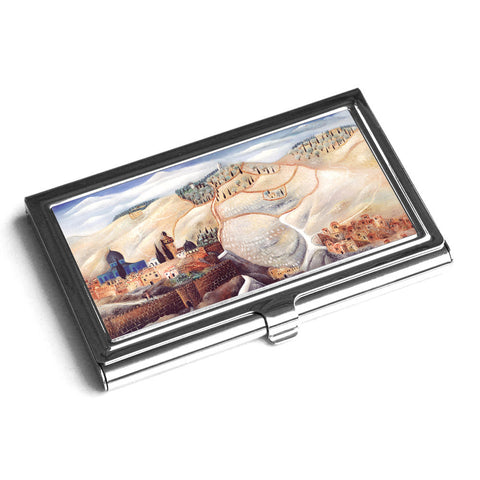 Business card Holder - The Old City of Jerusalem - by Reuven Rubin - Ofek Wertman tel aviv souvenirs Gift shop