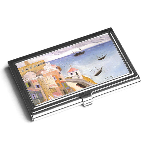 Business card Holder - Jaffa Port - by Reuven Rubin - Ofek Wertman tel aviv souvenirs Gift shop