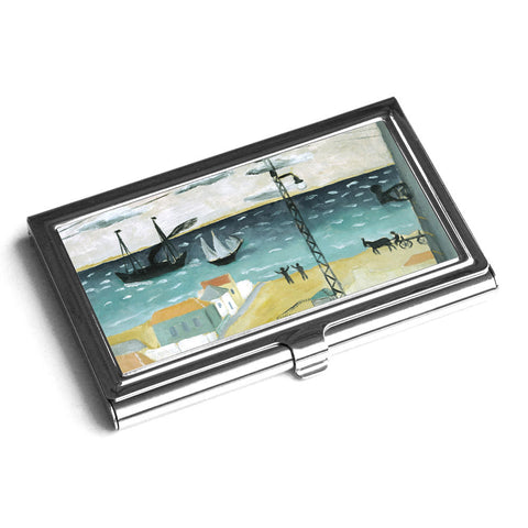 Business card Holder - Tel Aviv Seashore - by Reuven Rubin - Ofek Wertman tel aviv souvenirs Gift shop