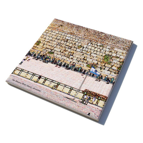 Ceramic Trivet - The kotel in Jerusalem 1 - Ofek Wertman tel aviv souvenirs Gift shop