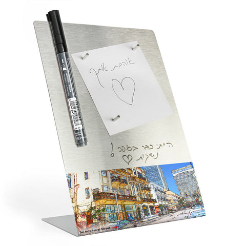 Desktop Memo Board - Herzl Street Tel Aviv - Ofek Wertman tel aviv souvenirs Gift shop