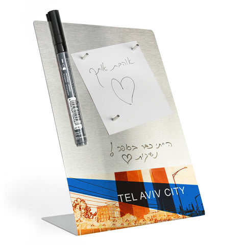 Desktop Memo Board - Tel Aviv City - Ofek Wertman tel aviv souvenirs Gift shop