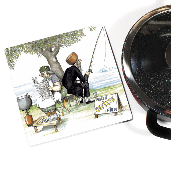 Martin Holt Gefilte Fish Wooden Trivet