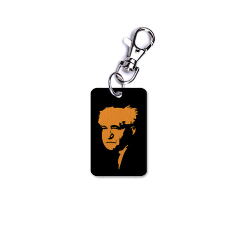 Key Chain - David Ben Gurion - Orange - Ofek Wertman tel aviv souvenirs Gift shop