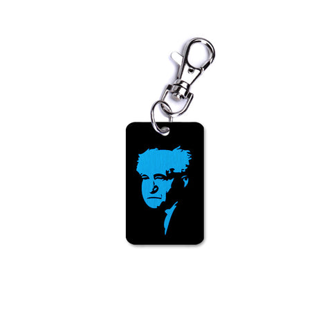 Key Chain - David Ben Gurion - Blue - Ofek Wertman tel aviv souvenirs Gift shop