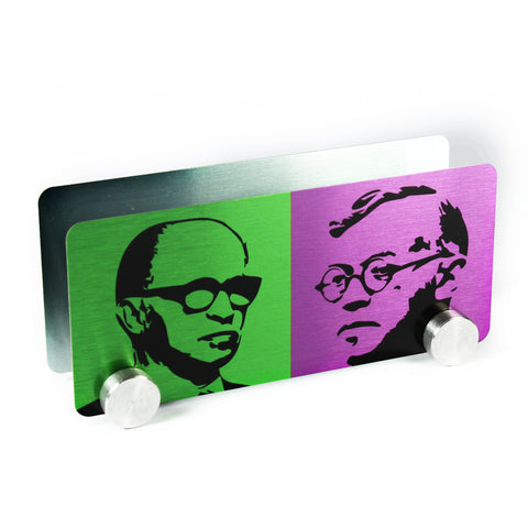 Letter / Napkin Holder - Menachem Begin & Ze'ev Jabotinsky - Ofek Wertman tel aviv souvenirs Gift shop
