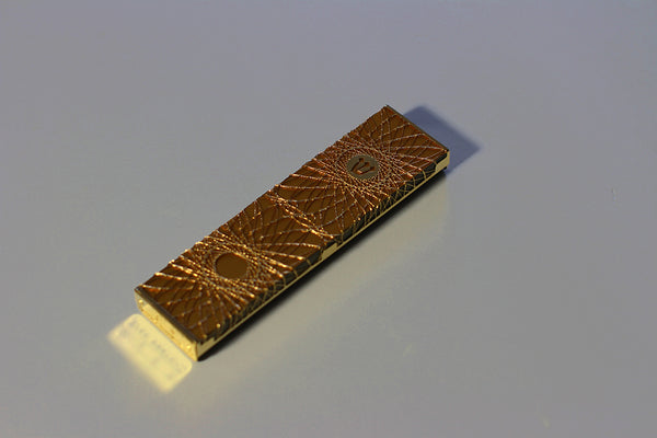 Mezuzah - Wired 5 - 24K Gold/Silver Coated - Ofek Wertman tel aviv souvenirs Gift shop