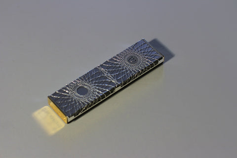 Mezuzah - Wired 4 - 24K Gold/Silver Coated - Ofek Wertman tel aviv souvenirs Gift shop