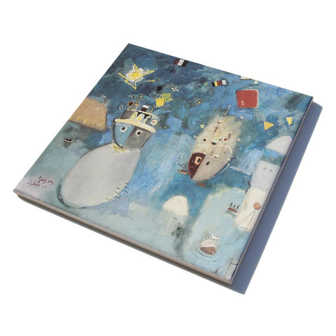 Ceramic Trivet by Nahum Gutman - 11 - Ofek Wertman tel aviv souvenirs Gift shop