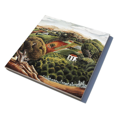 Ceramic Trivet by Nahum Gutman - 1 - Ofek Wertman tel aviv souvenirs Gift shop