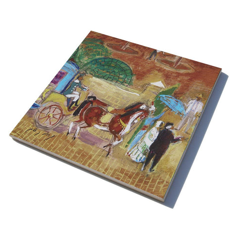 Ceramic Trivet by Nahum Gutman - 8 - Ofek Wertman tel aviv souvenirs Gift shop