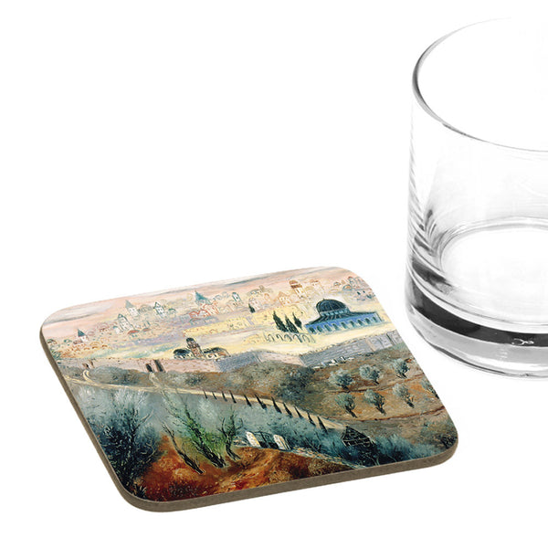 Coaster - Jerusalem, 1948 - by Reuven Rubin - Ofek Wertman tel aviv souvenirs Gift shop
