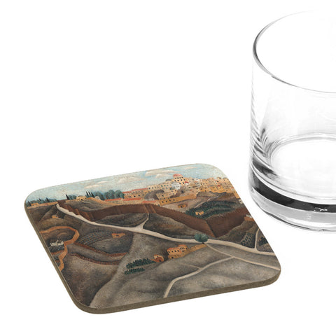 Coaster - Har Hatzofim Jerusalem 1927 - by Reuven Rubin - Ofek Wertman tel aviv souvenirs Gift shop