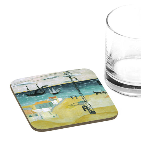 Coaster - Tel Aviv Seashore - by Reuven Rubin - Ofek Wertman tel aviv souvenirs Gift shop