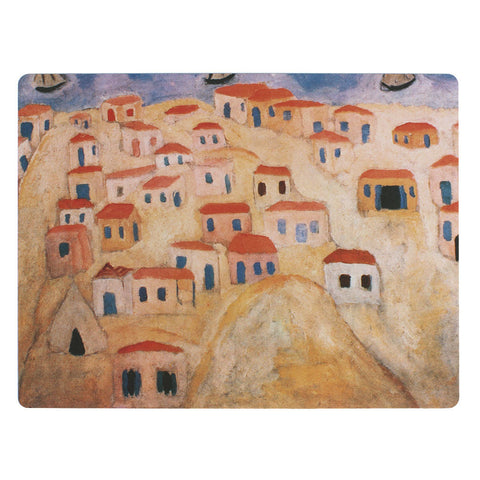 Placemat - Tel Aviv - by Reuven Rubin - Ofek Wertman tel aviv souvenirs Gift shop