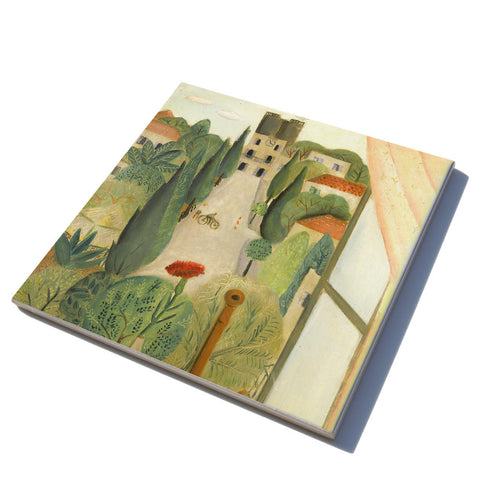 Ceramic Trivet - Rothschild Boulevard Tel Aviv - by Reuven Rubin - Ofek Wertman tel aviv souvenirs Gift shop