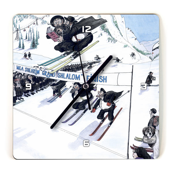 Martin Holt Ski Wooden Wall Clock