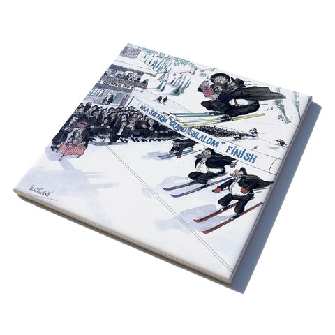 Martin Holt Ski Ceramic Trivet
