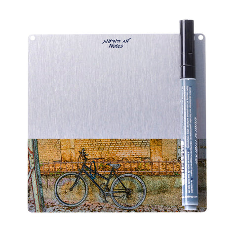 small memo board - bicycle in melchett street tel aviv - Ofek Wertman tel aviv souvenirs Gift shop