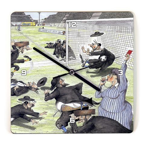 Martin Holt Soccer Wooden Wall Clock