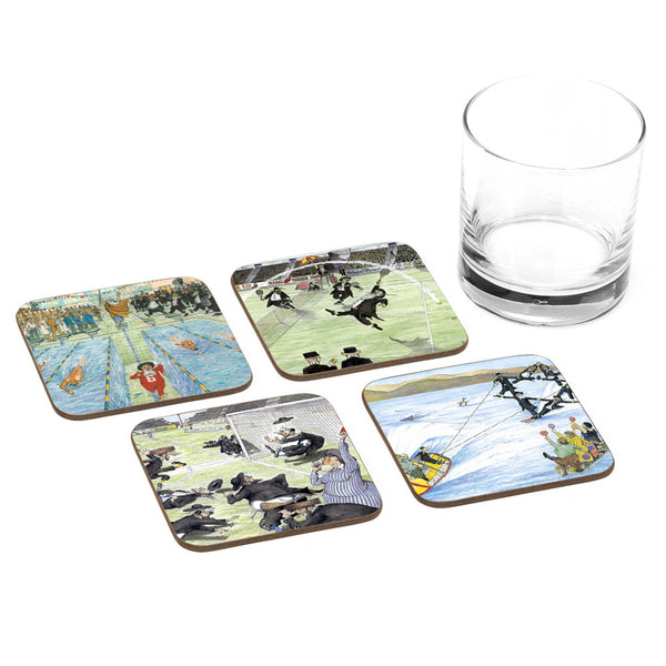 Martin Holt Sports B - 4 coasters set