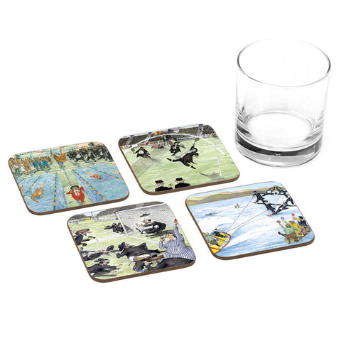 Martin Holt Sports B - 4 coasters set