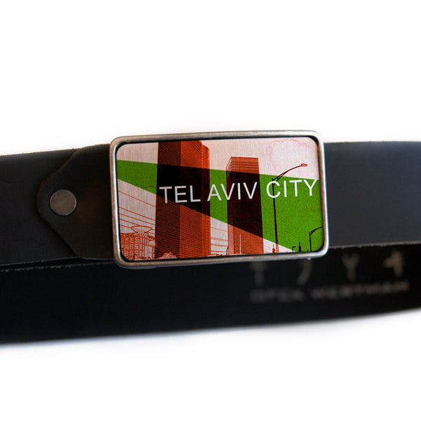 Tel Aviv City Buckle & Belt - Ofek Wertman tel aviv souvenirs Gift shop