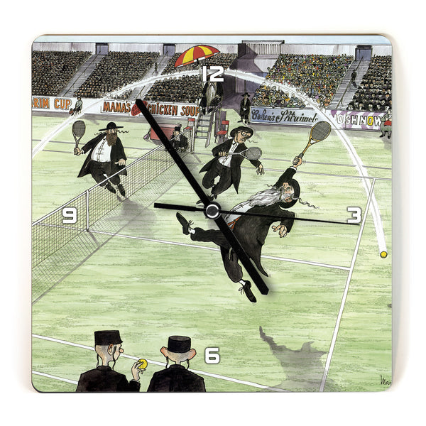 Martin Holt Tennis Wooden Wall Clock