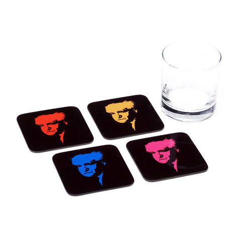 David Ben Gurion Coasters - Set of 4 Coasters - Ofek Wertman tel aviv souvenirs Gift shop