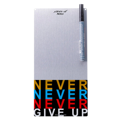 Big Memo Board - Never Give Up - Ofek Wertman tel aviv souvenirs Gift shop