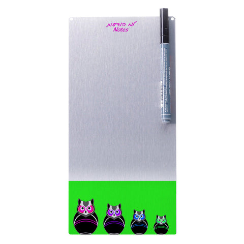 Big Memo Board - Owls Green - Ofek Wertman tel aviv souvenirs Gift shop
