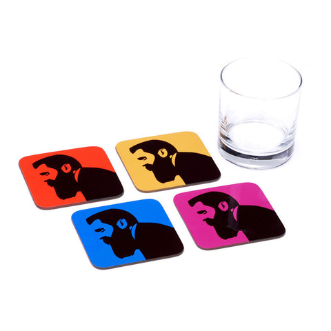 Theoder Herzl Coasters - Set of 4 Coasters - Ofek Wertman tel aviv souvenirs Gift shop
