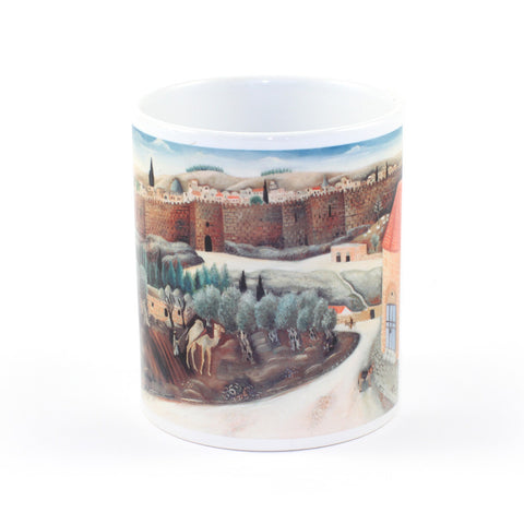 Mug Herod's Gate - by Reuven Rubin - Ofek Wertman tel aviv souvenirs Gift shop