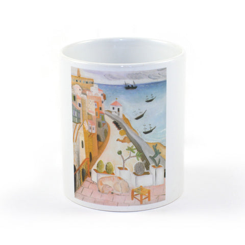 Mug Jaffa Port - by Reuven Rubin - Ofek Wertman tel aviv souvenirs Gift shop
