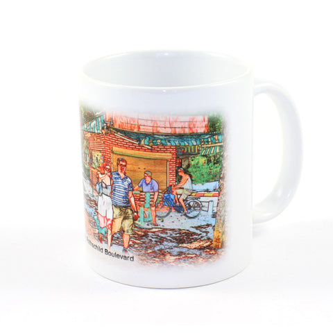 Rothschild Boulevard, Tel Aviv Mug 2 - Ofek Wertman tel aviv souvenirs Gift shop